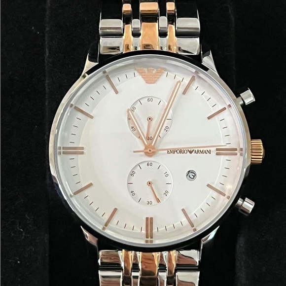 SOLD / Emporio Armani Men’s Chronograph Watch 
Case Size:43mm
Brand New original - Picture 2 of 9